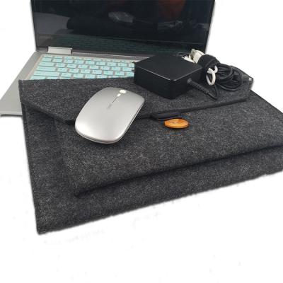 China Wholesale Handmade Light Gray 13 Sleeve Laptop Bag 14 Inch Felt Laptop Bag Ultra Thin Notebook Case Protector Case for sale