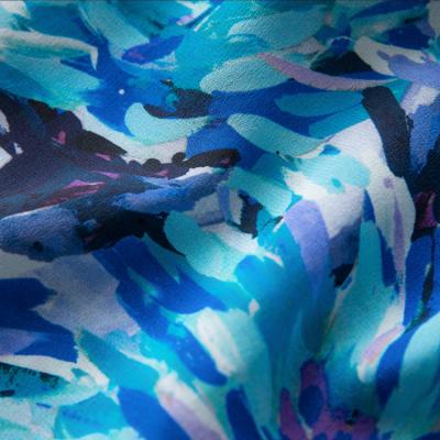 China Organic Environmental Friendly Custom Digital Printing Fabric 100%Silk Silk Dress Stretch Cotton Fabric for sale