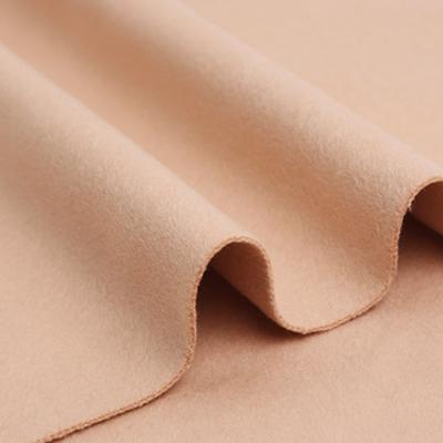 China Double faced clothing jacket fabric is not easy to deform high elasticity woolen fashion single fabric for sale