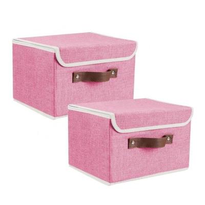 China China Eco Sustainable Cheap Reusable Bins Cube Non Woven Fabric Kids Storage Box for sale