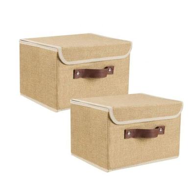 China Reusable Eco Sustainable Clothes Non Woven Foldable Bra Sock Tie Drawer Storage Box for sale