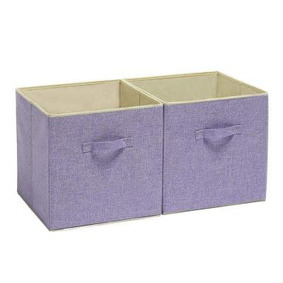 China Sustainable Collapsible Wholesale Home Organization Customized Storage Box With Lid for sale