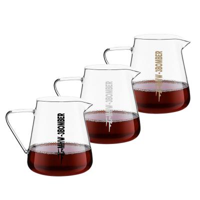 China Sustainable Elf Glass Coffee Server Pour Over Coffee Decanter 500ml Transparent Glass Coffee Pot for sale