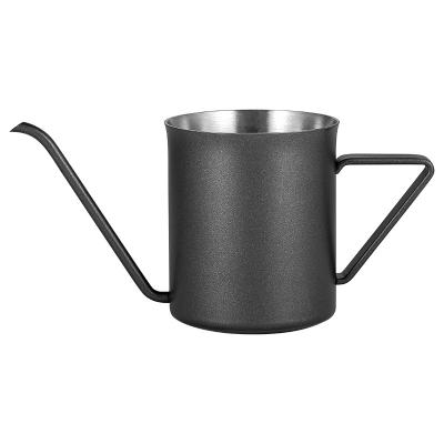 China 350ml Stainless Steel Camping V60 Gooseneck Brew Mug Drip Pot Coffee Tea Maker Espresso Viable Kettle for sale