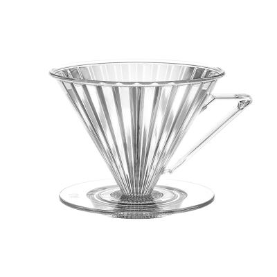 China Modern Dripper V02 V01 1-4peoples PC Professional Extraction Pour Over Reusable Coffee Dripper Coffee Elf Dripper V60 for sale