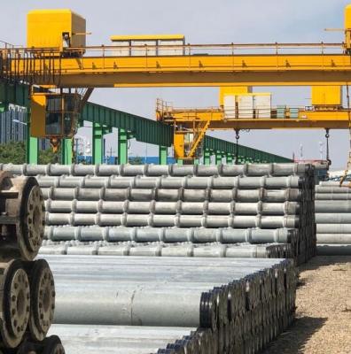 China Prestressed spun concrete pile made in modern pipe factory for construction industry for sale