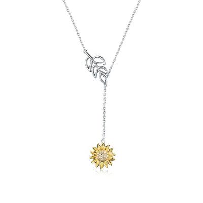 China BOHEMIA Saimini Jewelry Sun Flower Necklace 925 Sterling Silver Jewelry For Women for sale