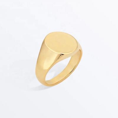 China FASHIONABLE Popular Stainless Steel Round Gold Rings Chunky Ring for sale