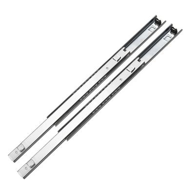 China 3 Fold+Full Extension Channel Soft Narrow Telescopic Rail Or Custom JINRUDA Furniture Cabinet Drawer Slide for sale