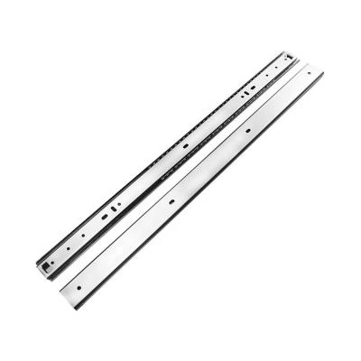 China 3 Fold+Full Two Way Open Extension Furniture Accessories Backing Slide 3505-8 35mm 2 Fold Telescopic Handle Slides Drawer Rail for sale