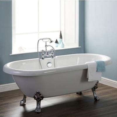 China 1700mm Round Free Standing Bathroom Bathtub Bath With Feet for sale