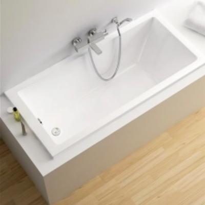 China 1400mm Embedded Square Bathtub Tile Insert Enclosed Drop In Bathtub for sale