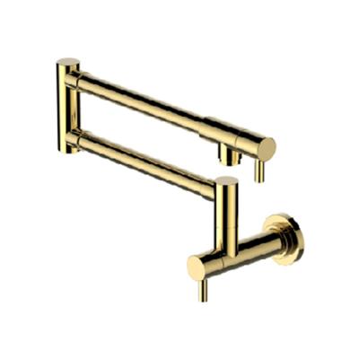 China Modern Brushed Gold Taps Cooker Spout Faucet Kitchen Sink Water Tap Pot Filler Folding Faucet for sale