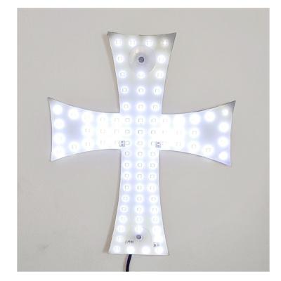 China LIGHTING ; PASSION RGB Cross Decorations Vichel Portable Light Lamp with USB Light Bar High Quality PCB with led for CAR decoration for sale