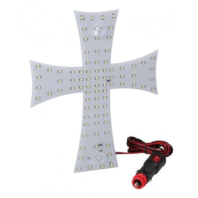 China Car.office Cross LIGHT RGB LED anti-water night wall lamp Jesus 7inch indoor office led cross light Luminous for sale