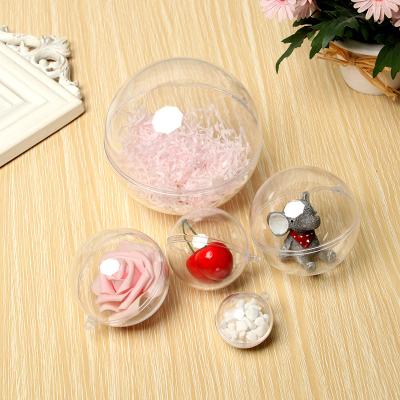 China High Mesh Christmas PS Hanging Ball 3-25cmps Cavity Creative Acrylic Decorative Festival Transparent Ball for sale