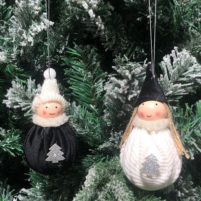 China World Merry Christmas 2021 New Christmas Tree Decoration Angel Doll Velvet Christmas Decoration New Year Gift Whole Pendant Decoration for sale