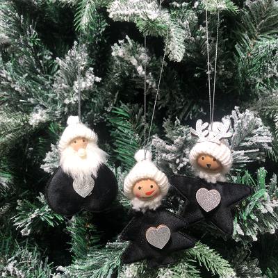 China New World 2021 Christmas Decoration Elk Christmas Tree Decoration Elk Whole Velvet Cute Doll New Year Decoration Santa Claus Gift for sale