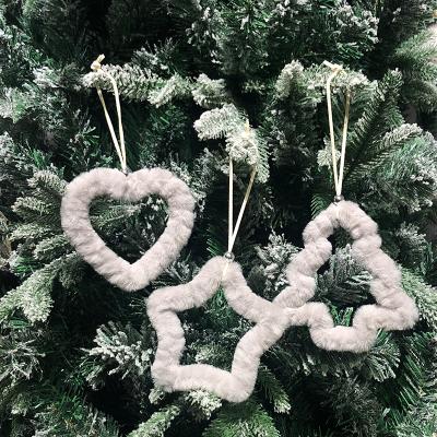 China 2021 Gray Gift For Christmas World Love Star Christmas Tree Decoration Party New Year Greetings Whole Plush Fabric for sale