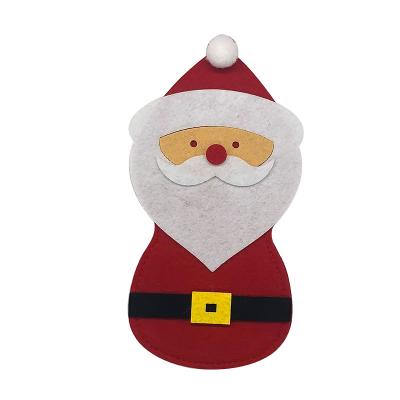 China Overall Christmas New Year knife and fork bag family party table decoration table take care pine snowman elk for sale