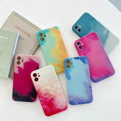 China 2021 Shock Proof Back Phone Case Chinese Style Ink Painting TPU Case For iPhone 11 Pro Cell Phone Max Shell Soft TPU Shell Creative Shape for sale