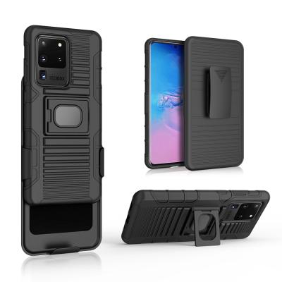 China Anti-Fall Best Price Kickstand Shockproof Back Cover Phone Case For Samsung s20 Ultra With Magnetic For iphone 13 for sale