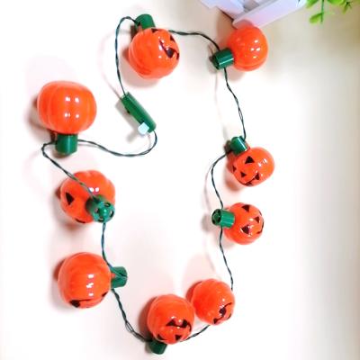 China Festival Stuff Hot Sale Led Lights Halloween Flashing Light Halloween Necklace for sale