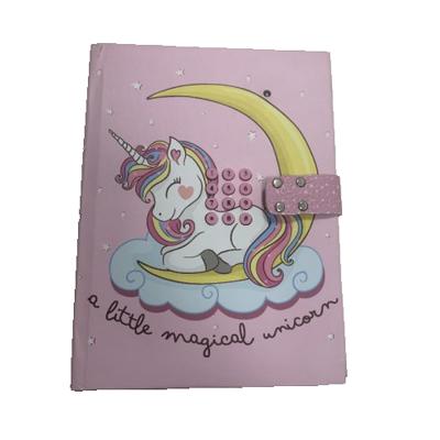 China Hardcover Customized Paper Material Students Back To School Diary With Lock Password Required for sale