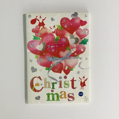 China Europe Merry Christmas Recyclable Paper Greeting Cards With Music Lighting for sale