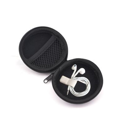 China PU/Custom Factory Customized Small Mini Zipper Earphone Storage Case EVA Hard Shell Case for sale