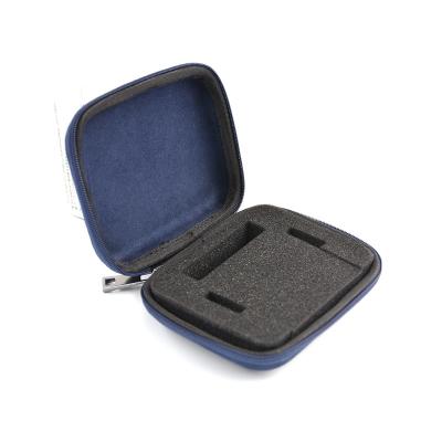 China EVA Case Blue Color Soft Luxury Velvet Suede Fabric Waterproof Personalized Watch Box for sale