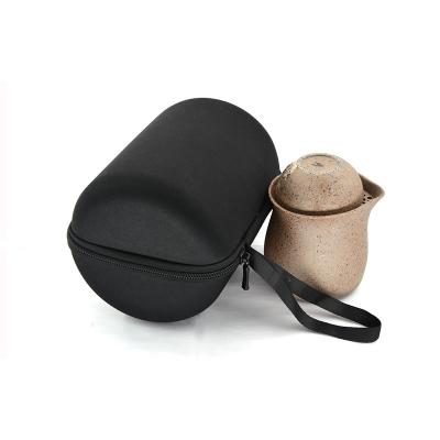 China Viable Carry Case Eco Friendly EVA Material Storage Tea Pot Tea Set Fragile Ceramic Case for sale