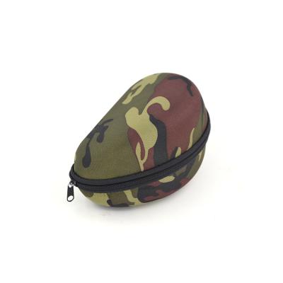 China 2021 Wholesale Top Quality Portable Zipper Camouflage Shockproof Portable Glasses Bag EVA Glasses Case for sale