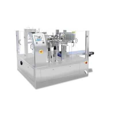 Cina Fully Automatic Chocolate Gummy Candy Packing Machine Snacks Pre made punch Packing Machine Doypack Machine Plastic Packaging in vendita