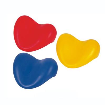 China Soft Toy Colorful PU Heart Shape Stress Reliever Squeeze Compression Toy for sale