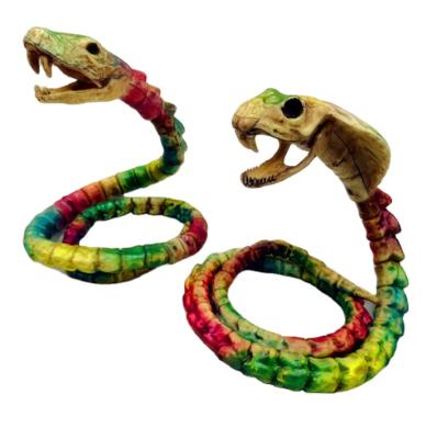 China Animal PP Halloween Skeleton Ornaments Halloween Cobra Skeleton Decoration for sale