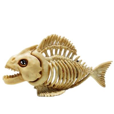 China PP Animal Skeleton Haunted House Props Simulation Fish Skeleton For Halloween for sale