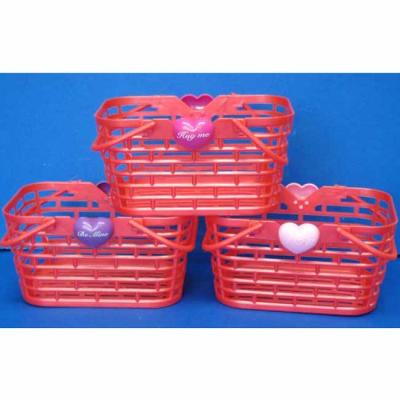 China Plastic basket with handle for Easter promotion TRHG19 TRHG19 for sale