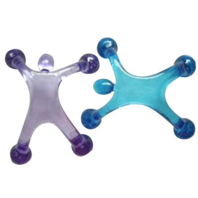 China Body Neck Plastic Clear Transparent Human Body Shape Personal Massager for sale