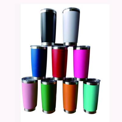 China 20OZ Sustainable Travel Double Wall Sublimation Sippy Mug Viable With Slide Lid for sale