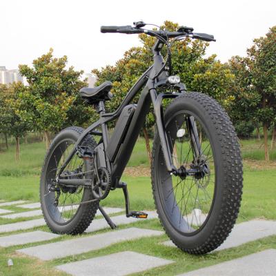 China Hot Sale Aluminum Alloy Fat Tire 26inch 500w/1000w Motor Mountain Bikes 13ah 48v Full Suspension Electric Bicycles Beach for sale