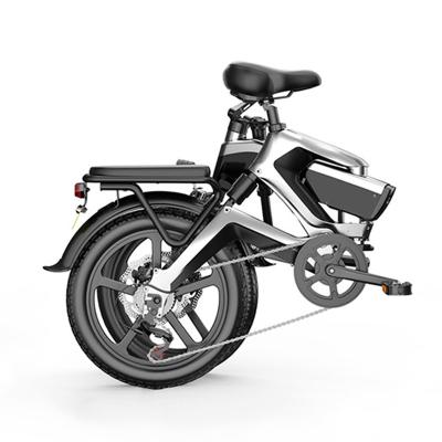 China Hot Sale 350w Magnesium Alloy Foldable Ebike With Hidden Battery 16 Inch Folding Mini Bike Road City Electric Bicycle for sale