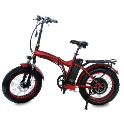 China New 2021 Aluminum Alloy Fat Tire Folding Electric Bicycle 13ah Seat Tube Battery 48v Folding E Bike For Beach for sale