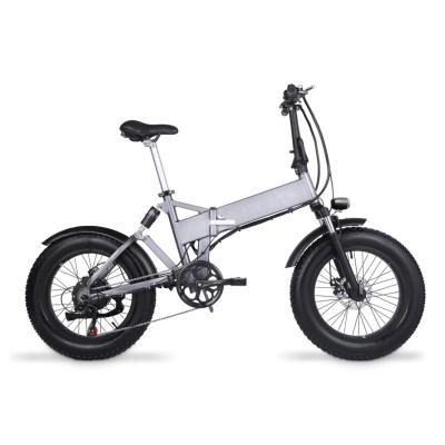 China Hot Sale 48v 500w Aluminum Alloy Electric Folding Bike Full Suspension 20