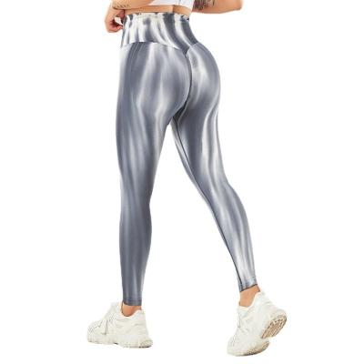 China Breathable Woman Aurora Yoga Pants Shapes High Quality Sexy Sports Yoga Running Tight Gaiters Pants High Elastic Style Trousers for sale