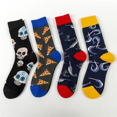 China Street New Arrivals Skulls Socks Fashion Casual Socks High Low Breathable Colorful Socks Wholesale For Man Male for sale