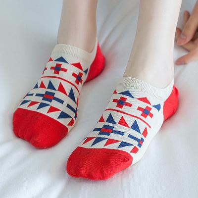 China Men's Sporty Hot Sale Cotton Colorful Ankle Socks Happy Ship Customized Logo Socks Unisex Adult One Size for sale