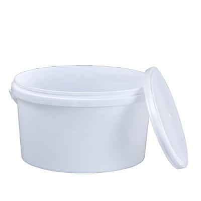 China Chemical Drum 5 Liter Bucket PP Oval Plastic Bucket With Lid And Handle for sale