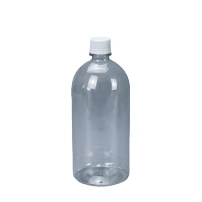 China 100% Virgin PET Material Bottle 500ml /1000ml Transparent Clear Plastic Milk/Water/Juice/Drinks/Beverage Bottle With PP Screw Cap for sale