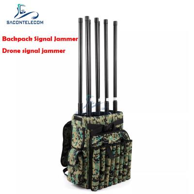 Cina 6 canali 155w High Power Backpack Jammer 2KM Distanza VSWR Drone Frequency Jammer in vendita